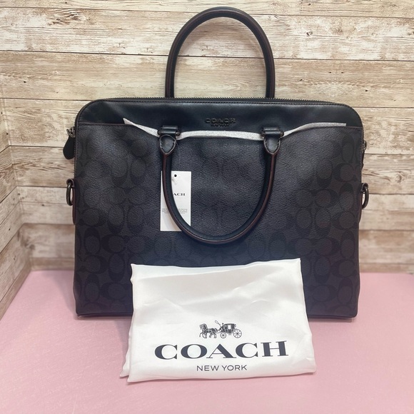 Coach Black‎ Signature Travel Bag